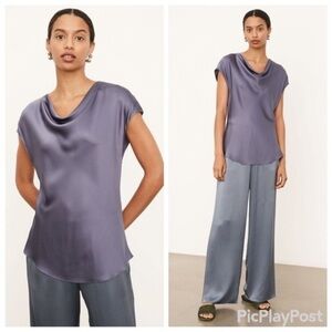 Vince Cowl neck silk top